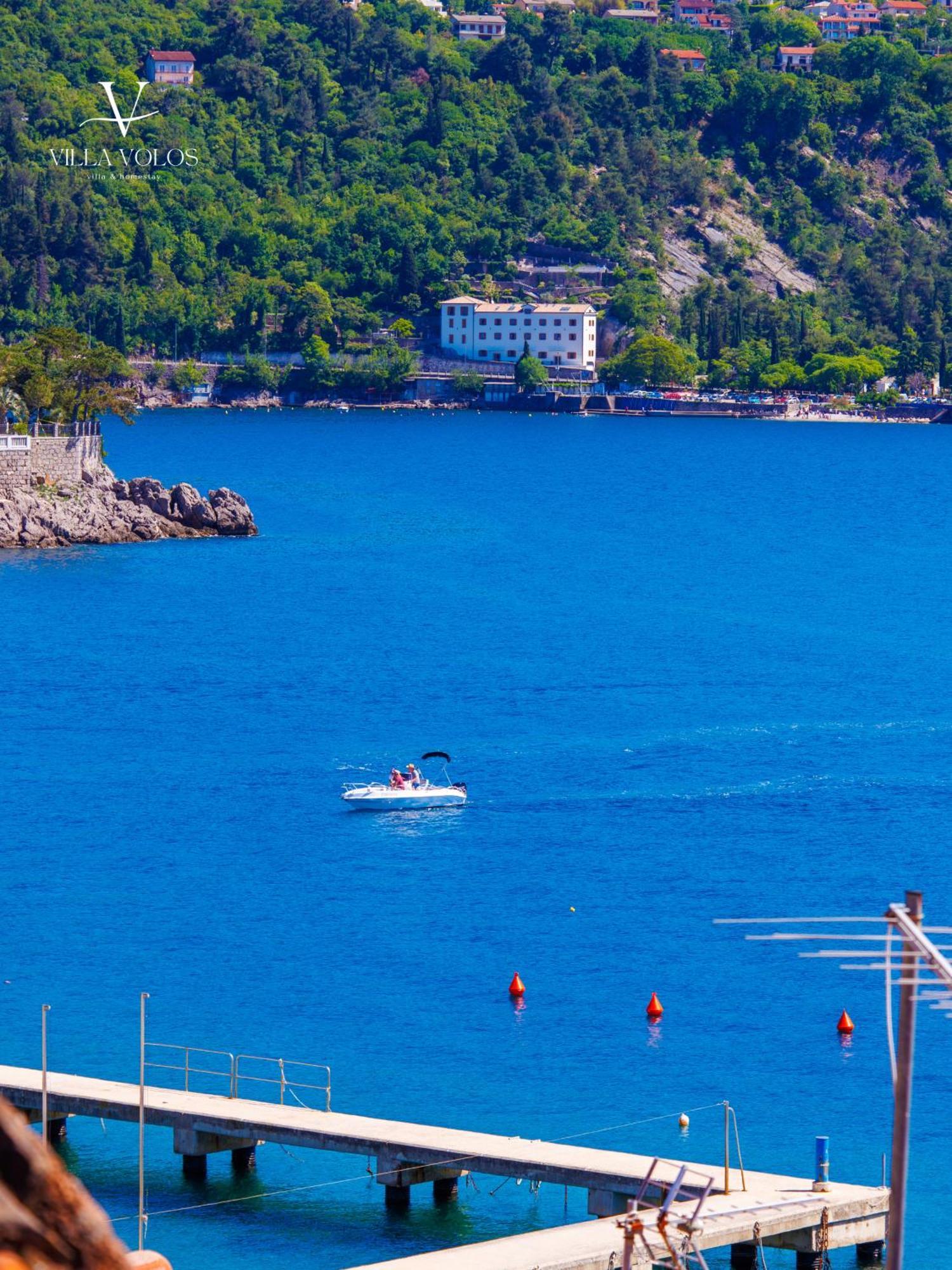 Villa Volos Apartment Karmen With Roof Terrace, Sea View, Free Private Parking Opatija Eksteriør bilde