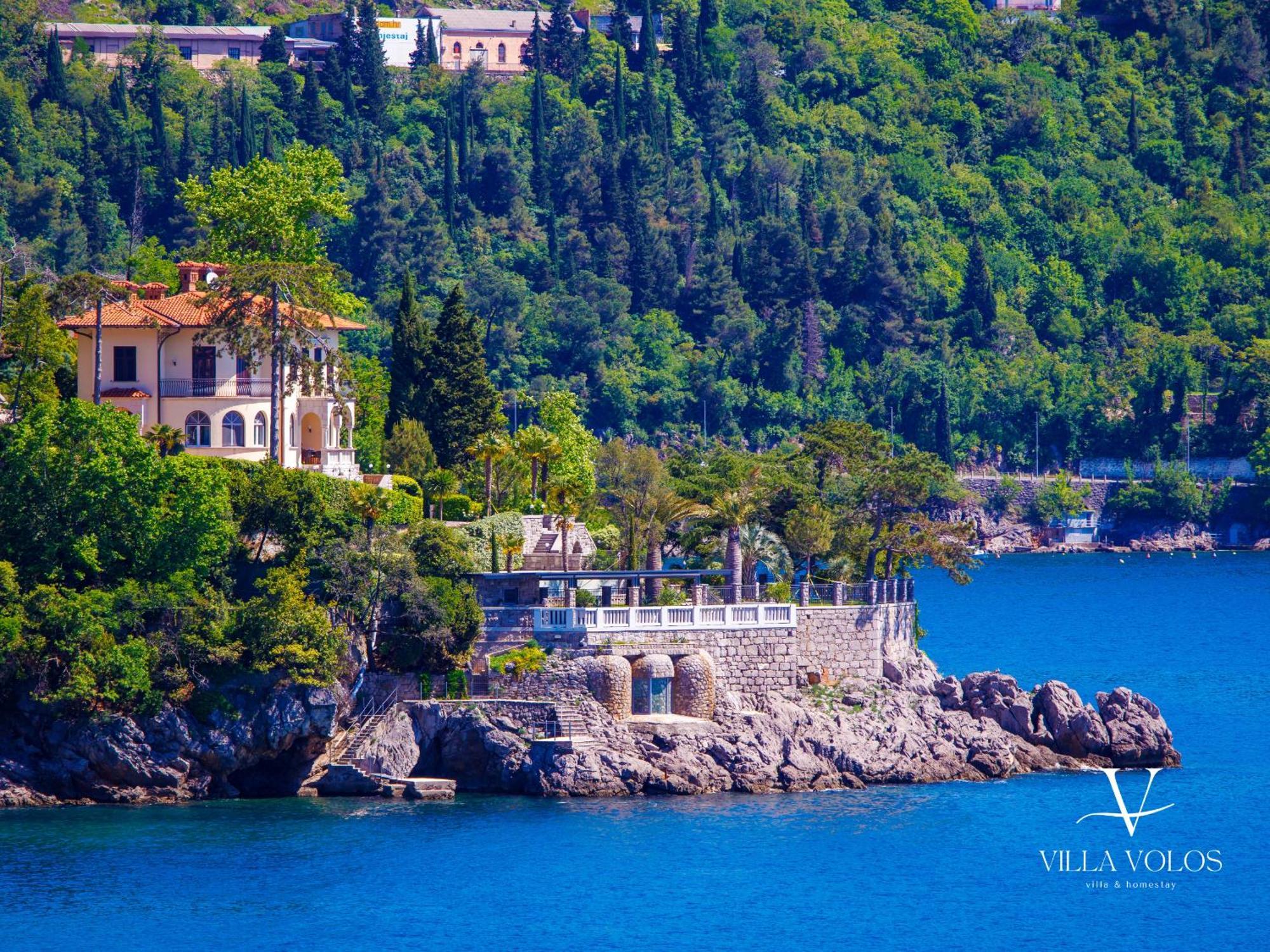 Villa Volos Apartment Karmen With Roof Terrace, Sea View, Free Private Parking Opatija Eksteriør bilde